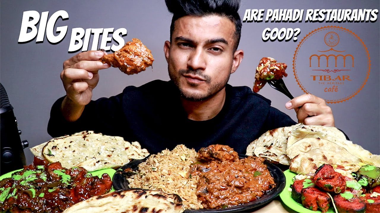 Chicken Fried Rice, Kadai Chicken, Chilli Chicken, Tandoori Chap with different breads MUKBANG
