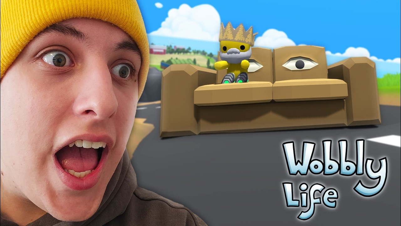Ich FAHRE das FAHRENDE SOFA! | Wobbly Life