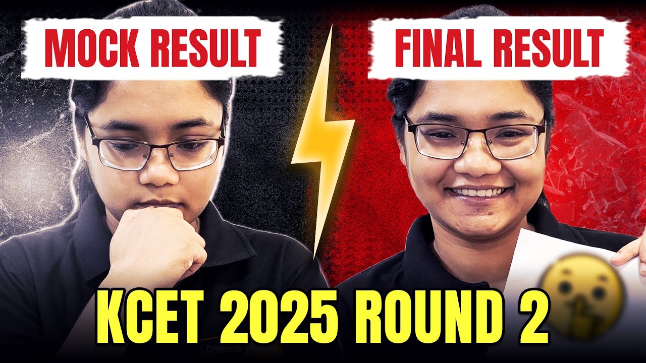 KCET 2025 Round 2 Analysis 📊 Mock Result VS Final Result – What Changed?