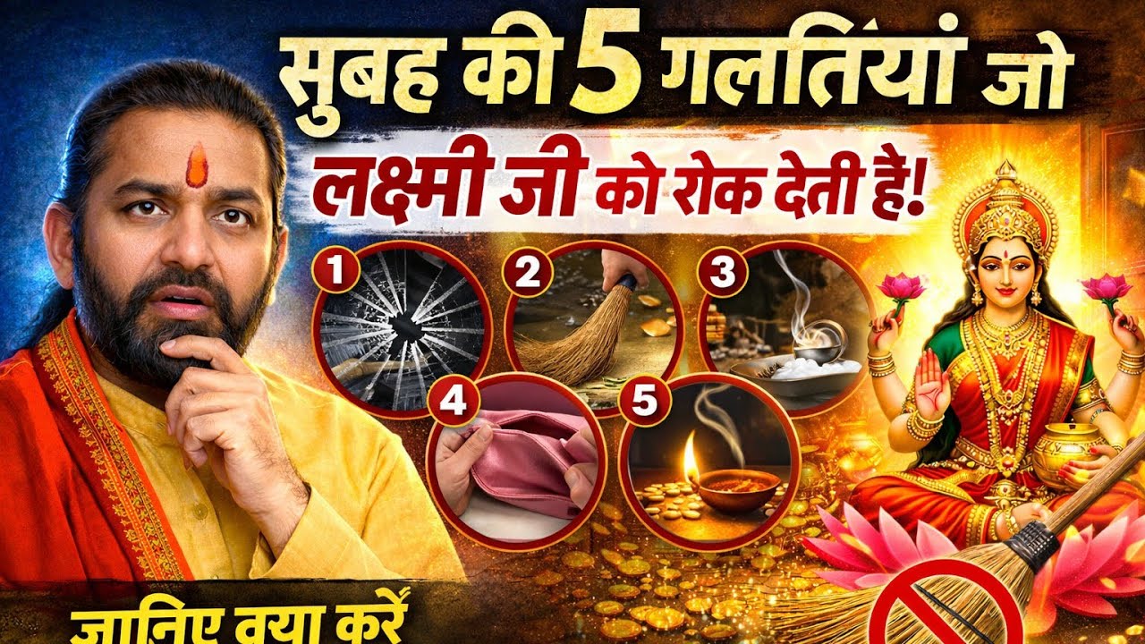 सुबह की 5 गलतियां जो लक्ष्मी जी को घर में आने से रोक देती हैं | तुरंत बंद करें | ज्ञान भक्ति सरोवर