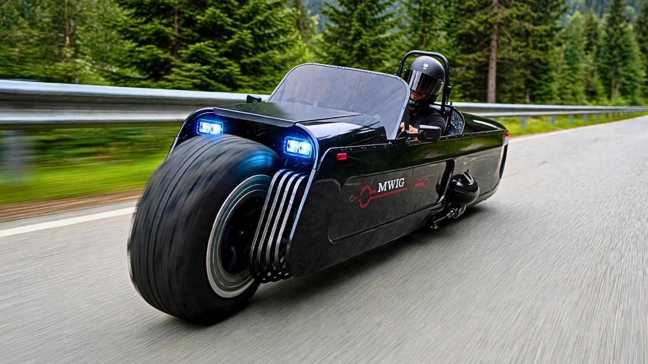 Man Builds A Futuristic Motorcycle From An Old Scooter | Garage Built By @mwigmedia
