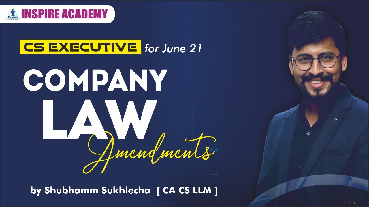 Company Law Amendments for August 2021 || Shubhamm Sukhlecha