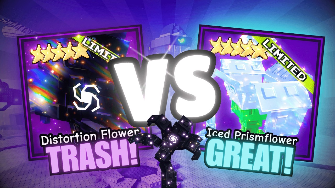 Distortion Flower vs Iced Prismflower – Close Call or Clear Choice? | Garden Tower Defense 1.40