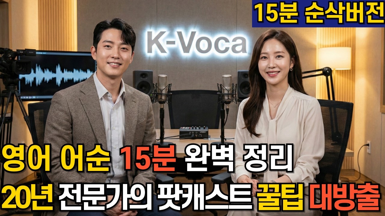 영어 어순 15분 완벽 정리. 20년차 전문가가 알려주는 어순 조립 설계도