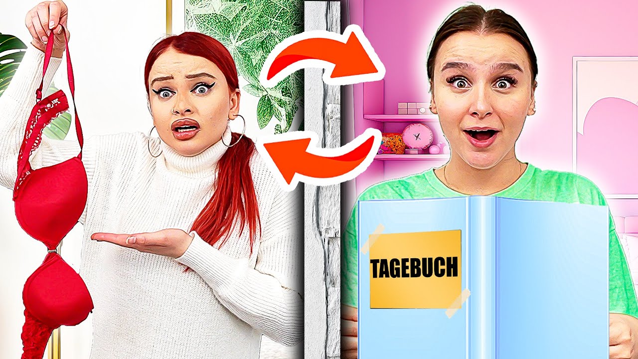 ZIMMER TAUSCHEN mit Schwester ! 😳🏡 (für 24 Stunden) - Celina