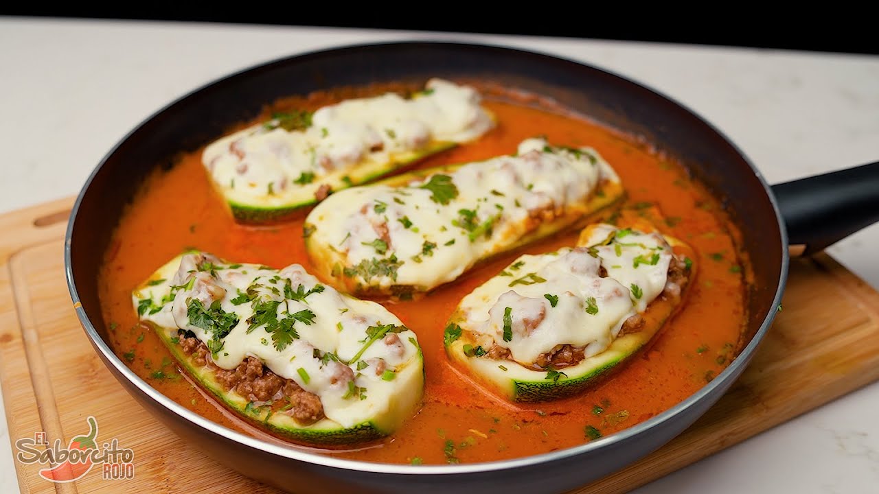 Calabacitas Rellenas Super Deliciosas - 