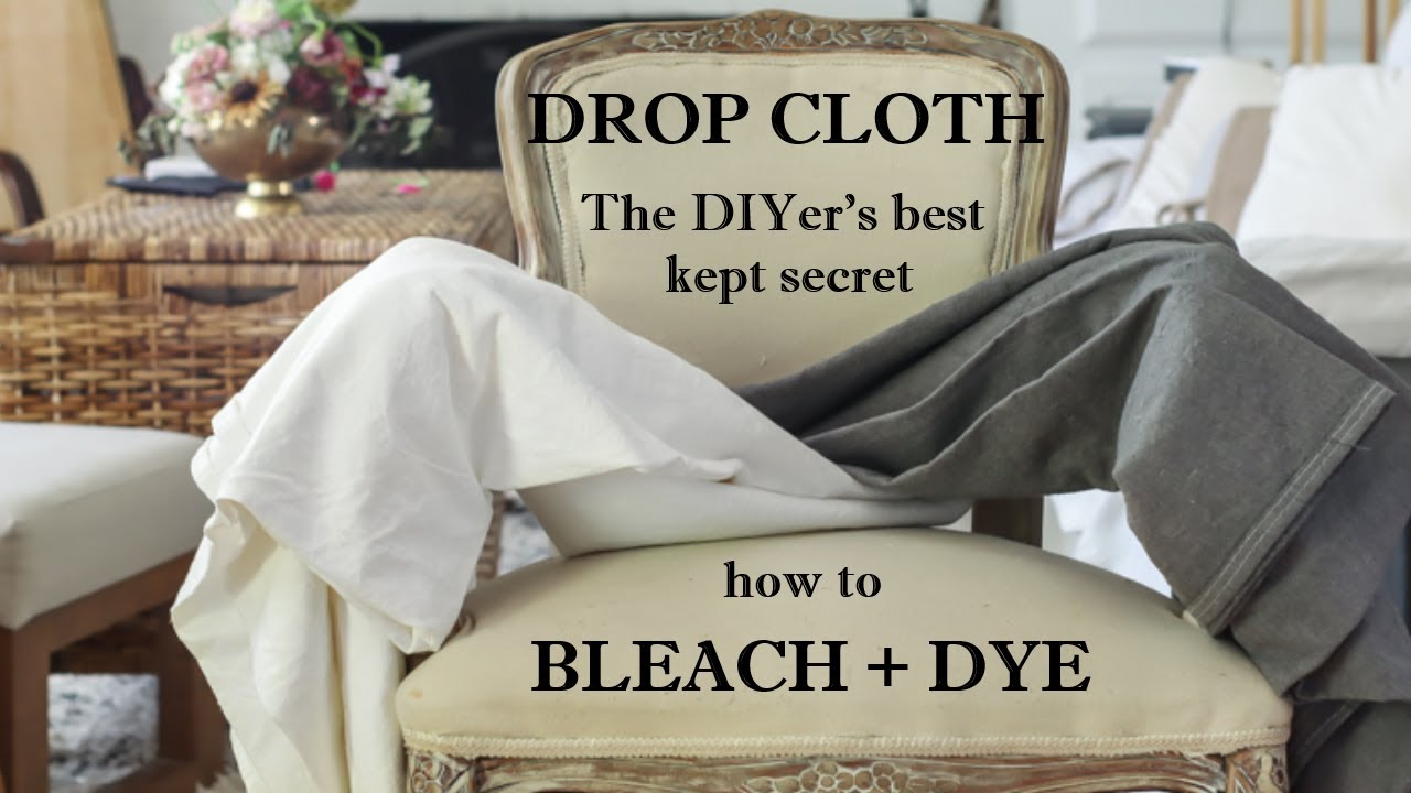 How to Bleach and Dye Drop Cloth