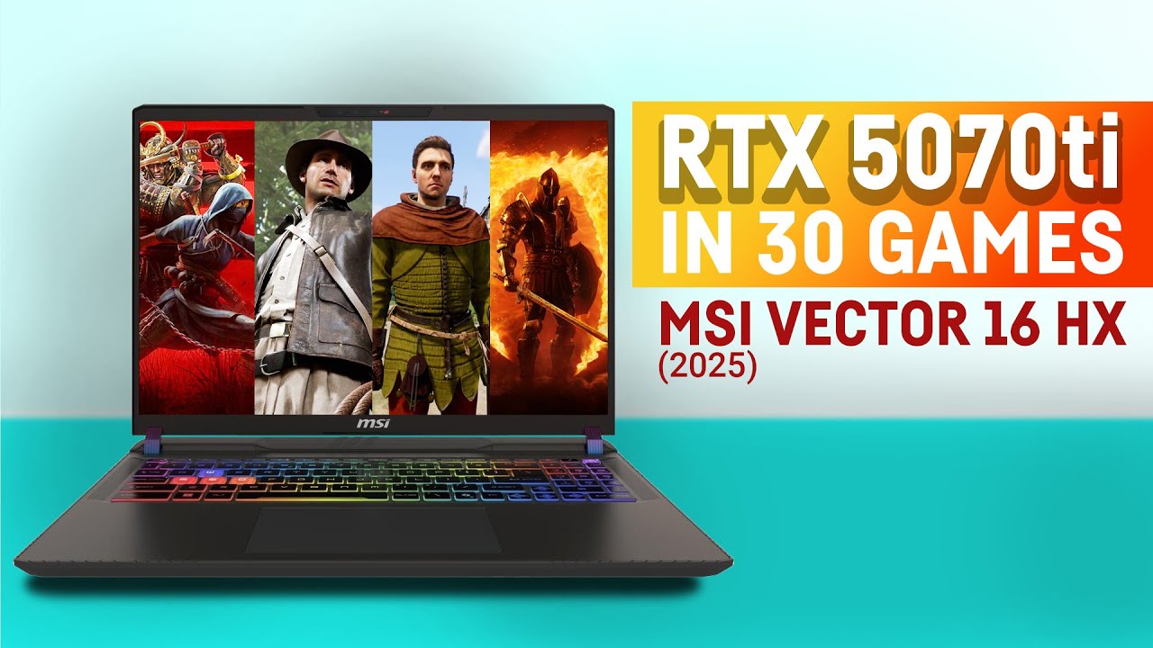 30 Games tested on the RTX 5070ti Mobile // MSI Vector 16 HX AI