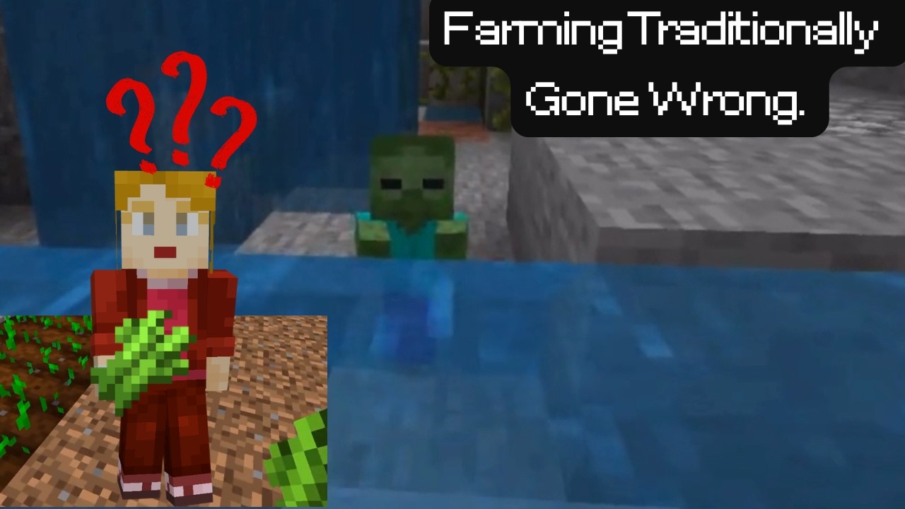 Minecraft Player Forgot How to Plant Sugarcane | Minecraft Survival