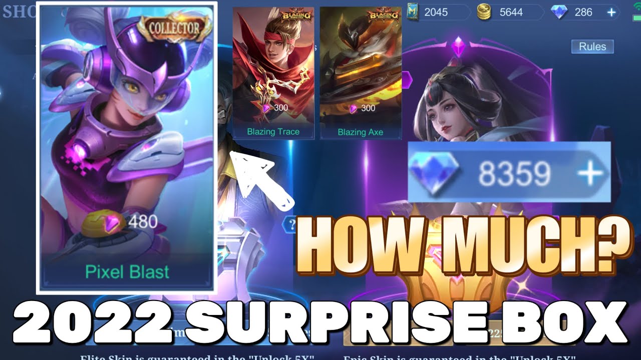 I GOT WANWAN COLLECTOR‼️How much is 2022 surprise box event? I got 2 other epic skins🔥❣️