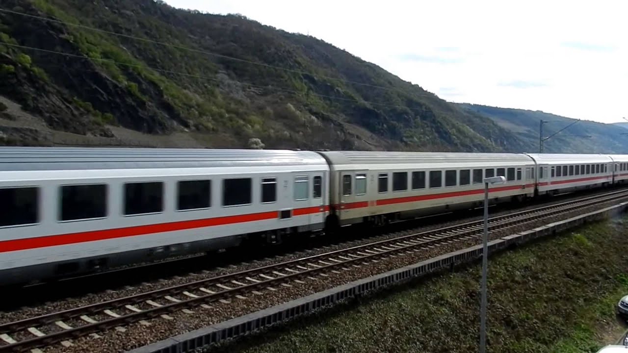 BR 101 - Deutsche Bahn IC in Oberwesel, Deutschland 2012 (HD)