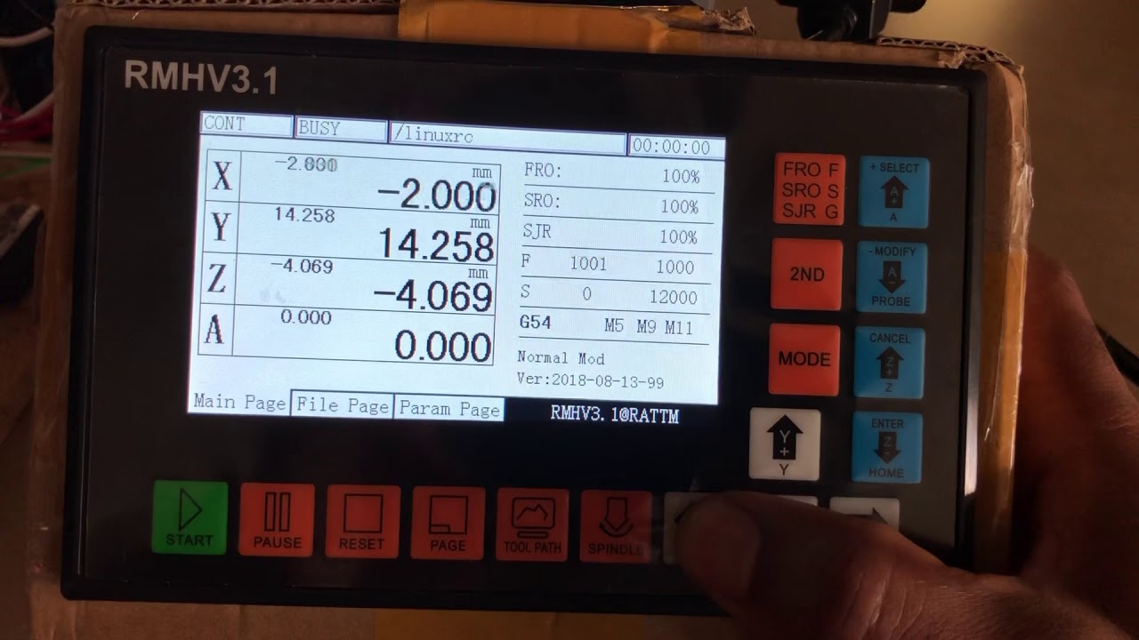 Offline CNC Motion Controller RATTM MOTOR RMH V3. ( See description for manual link)