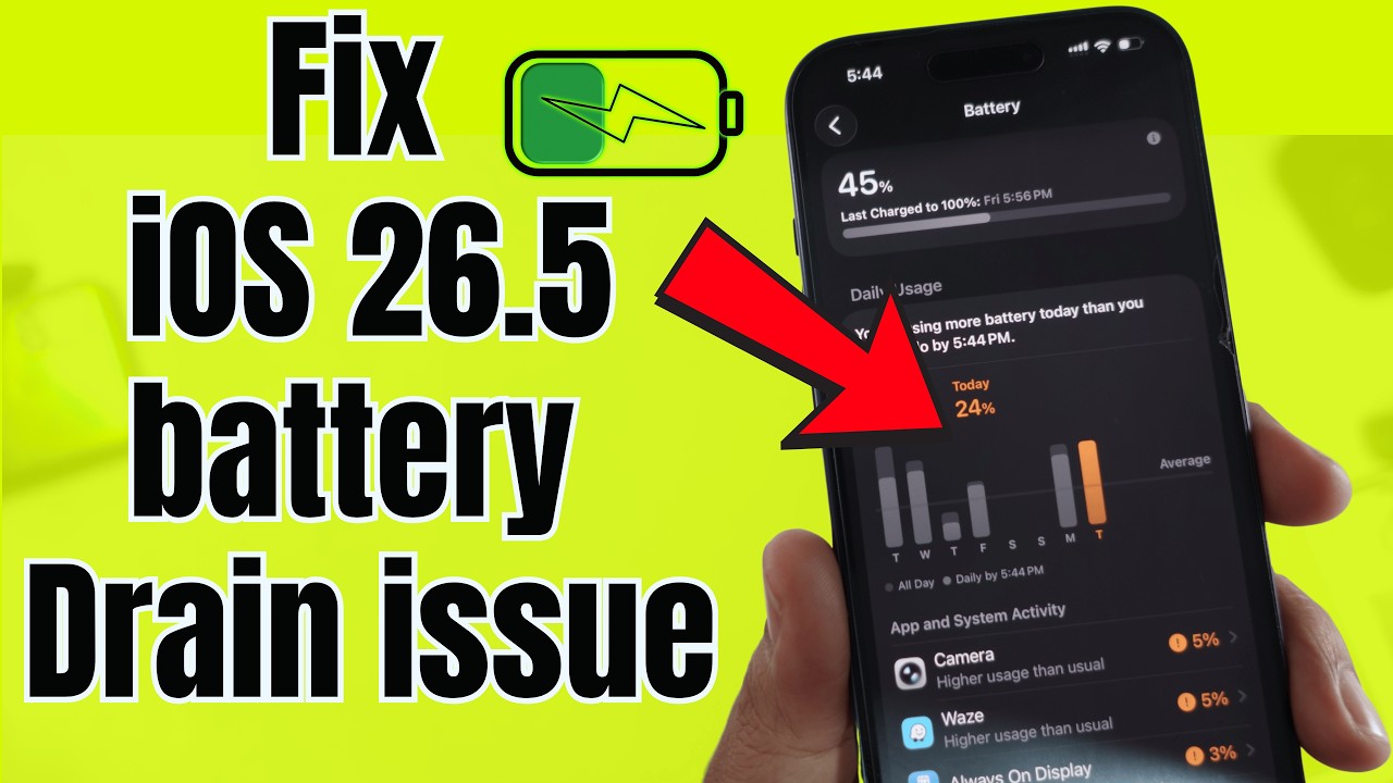 iOS 26.6 Battery Drain Fix - 5 Settings to Save Your iPhone Battery Life