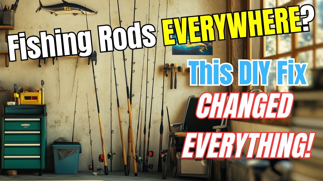 DIY Fishing Rod Rack – Smart Storage for Tight Garage Spaces!
