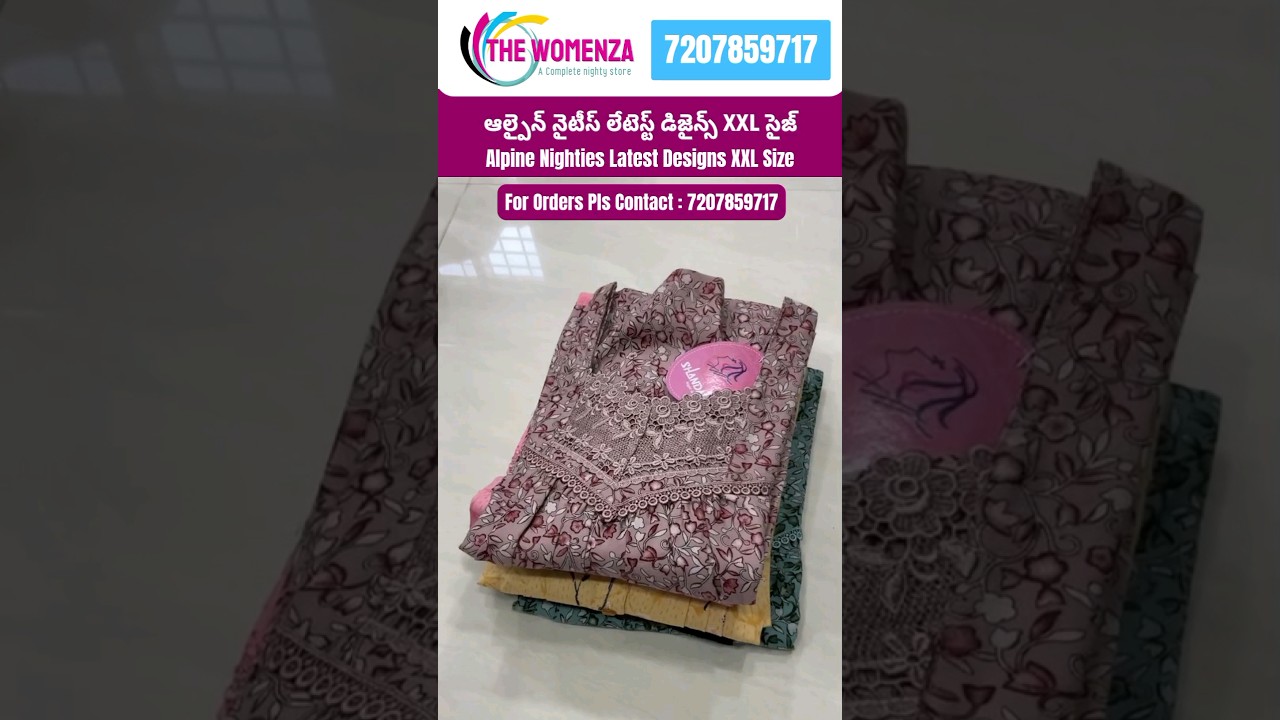Hot trending Alpine Nighties XXL size | Nighty Wholesale online shopping | The Womenza