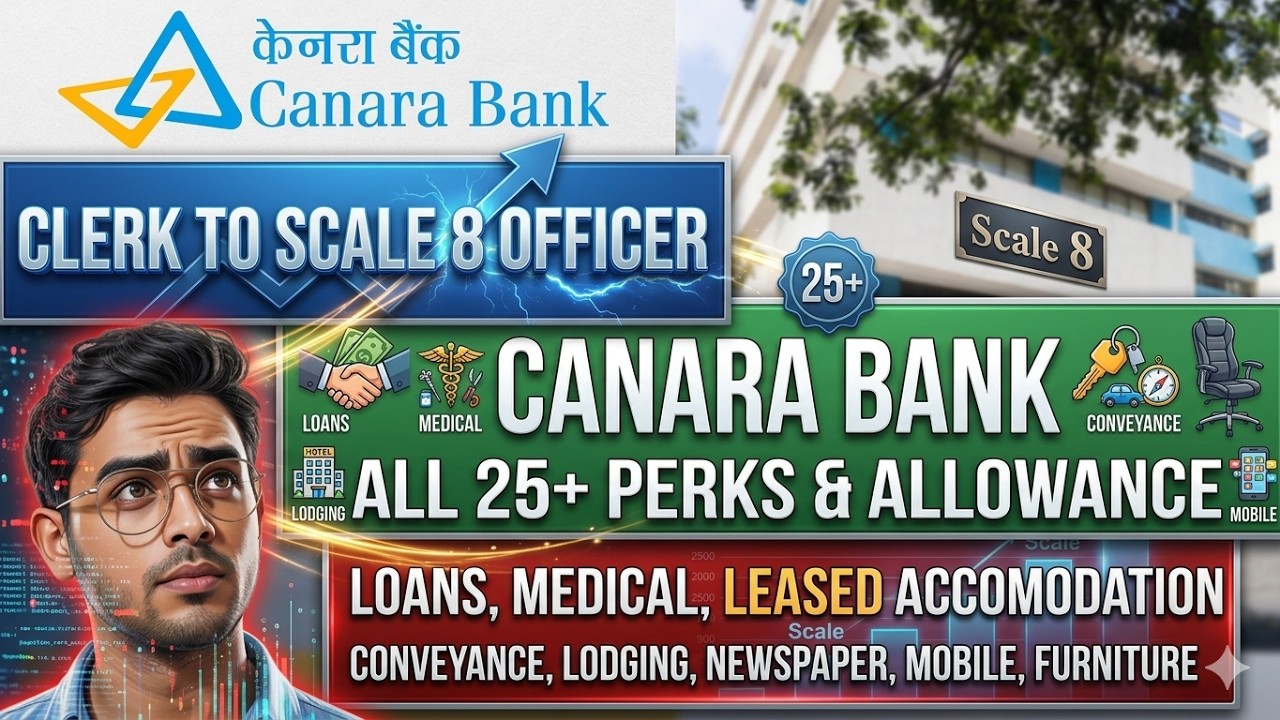 Canara Bank PO & Clerk 🔥 All 25+ Perks & Allowances in 2026 💰 |  Full Benefits Explained