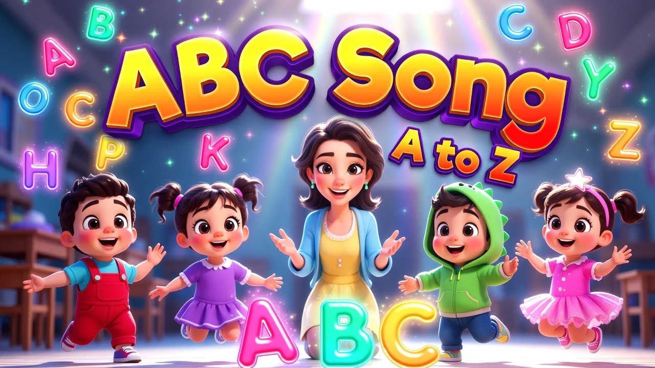 ABC Song for Kids | Learn Alphabet A to Z with Dancing Letters & Fun Classroom Adventure 🌈