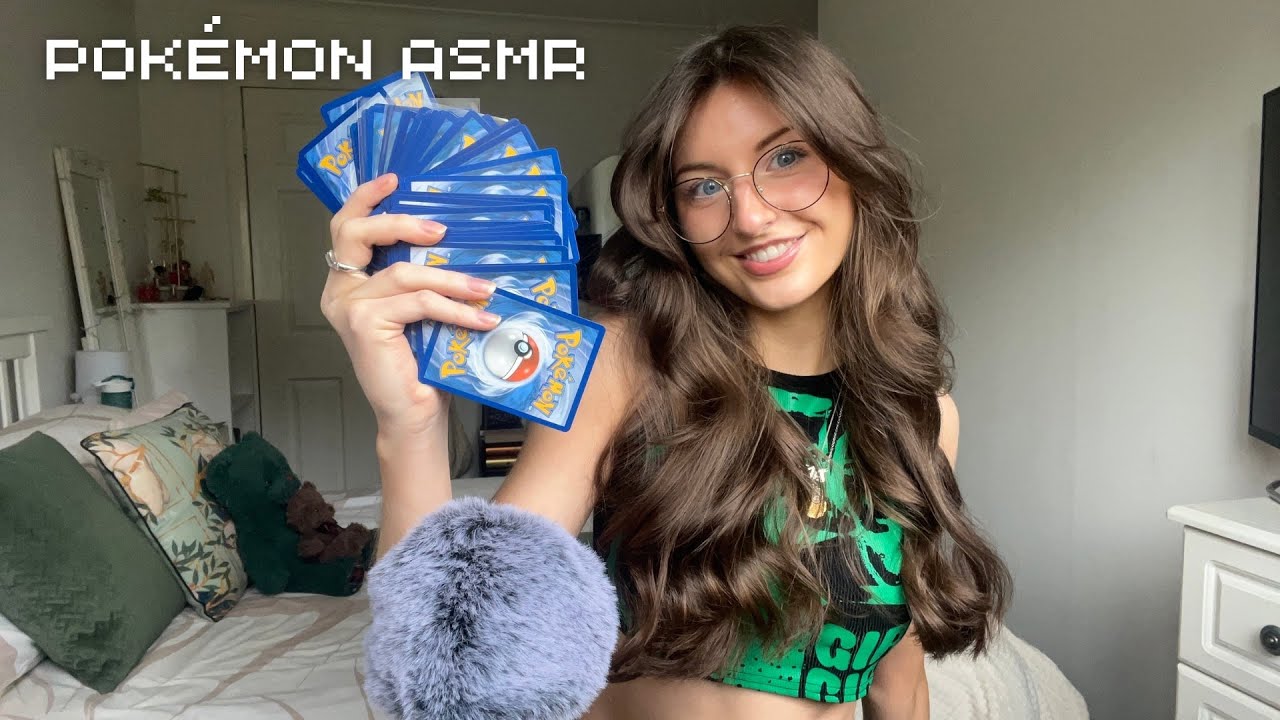 ASMR Trading Pokémon cards with my subscriber🌟