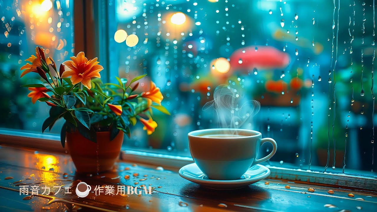 「☕ 雨音に包まれる静かなカフェ｜作業用BGM   Rainy Cafe Ambience | Relaxing Background Music for Work & Focus #雨音BGM