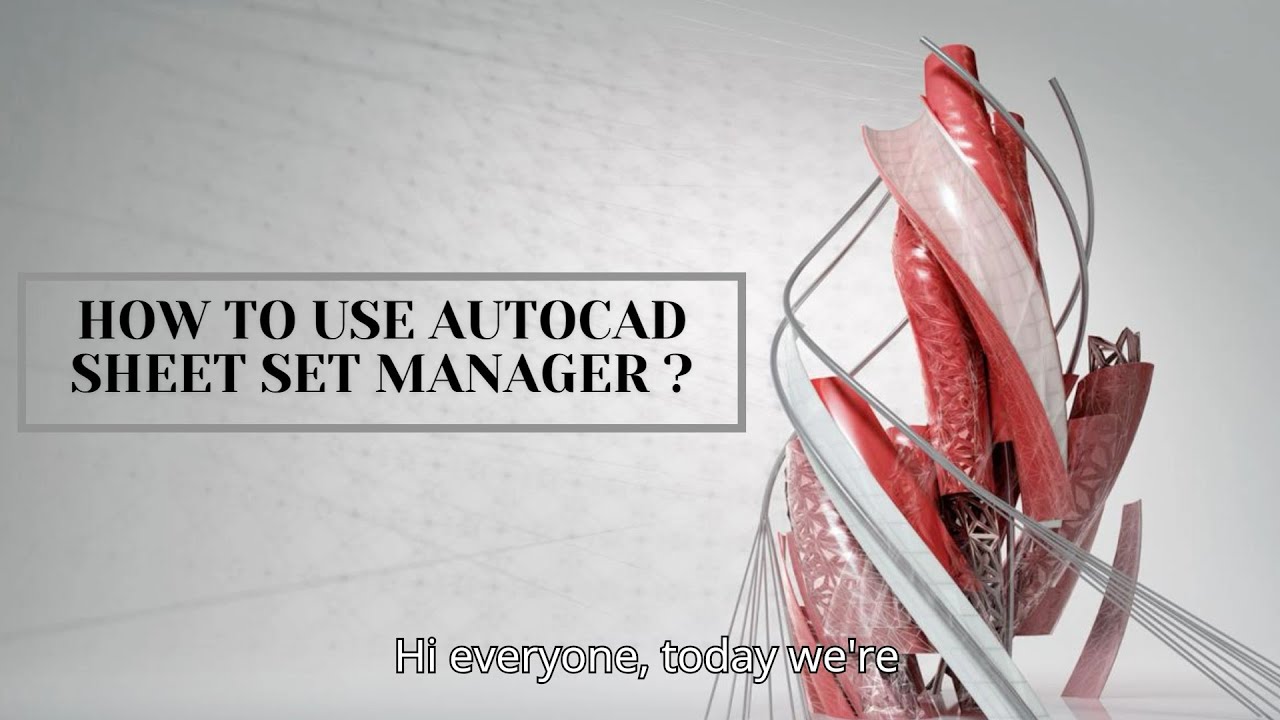 Master AutoCAD Sheet Set Manager: Boost Your CAD Workflow
