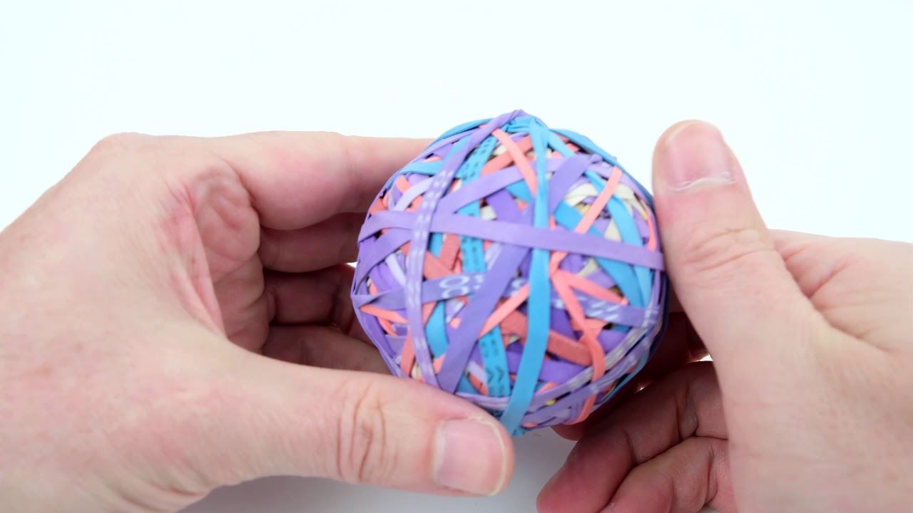 4k How to Make or Start a Rubber Band Ball!