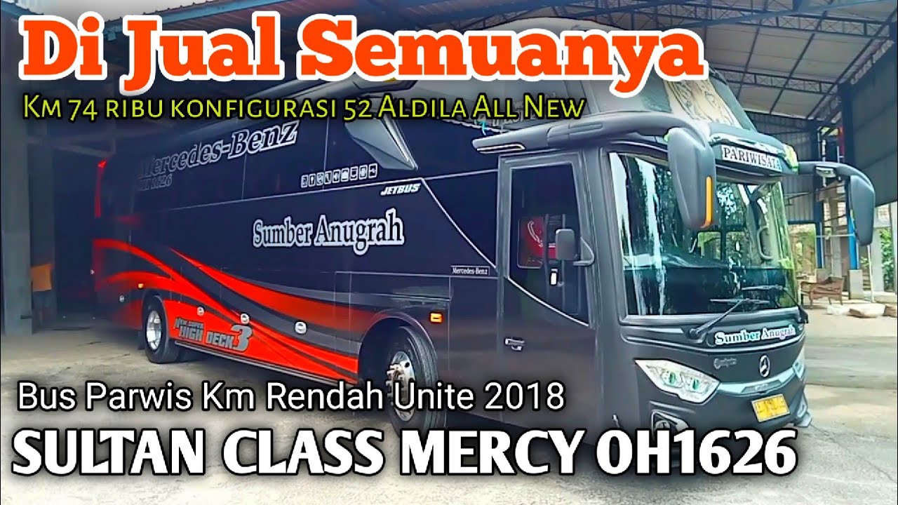 JUAL JETBUS PARWIS MERCY OH 1626 ( Km Rendah Masih Seperti Baru 2018 )