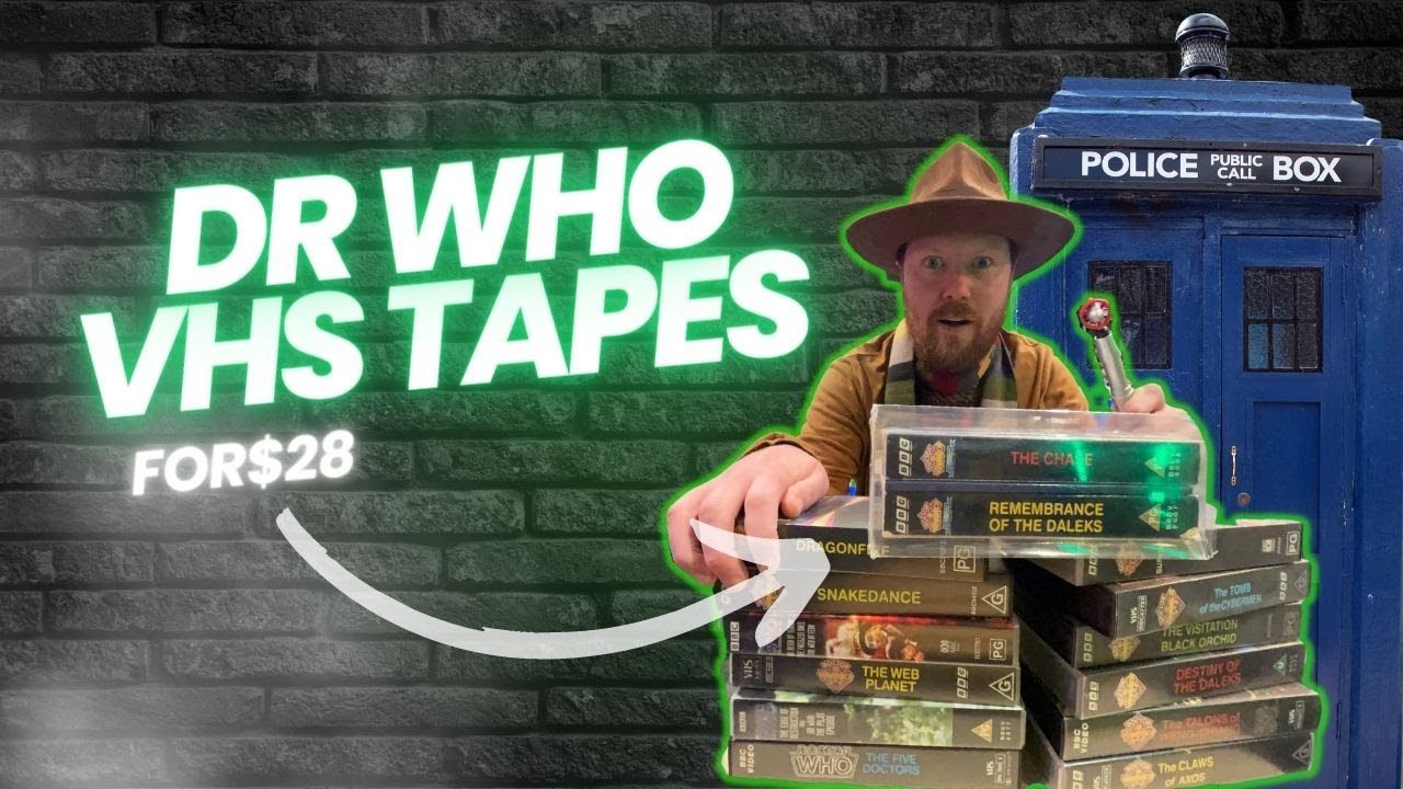 I got these Drwho VHS Tapes for $28 MEGA HAUL Episode 142