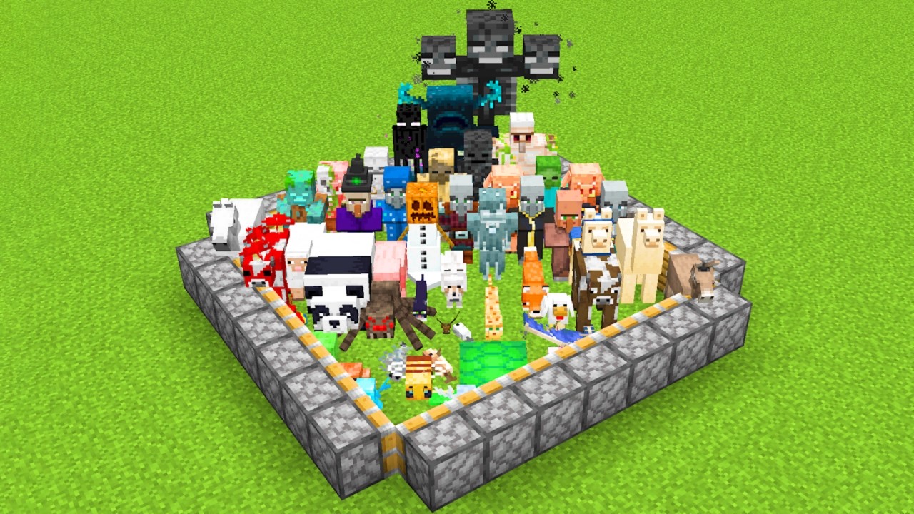 all mobs combined - minecraft compilation