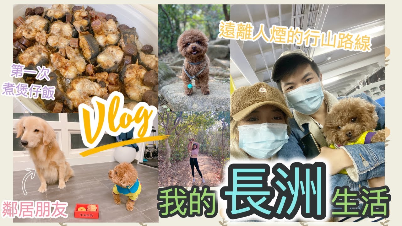 ✥ 長洲Vlog ✥ 第一次係屋企整煲仔飯大成功！我的鄰居是金毛尋回犬～搭橫水渡遠離人煙去行山！ || Dottie Hidee ||