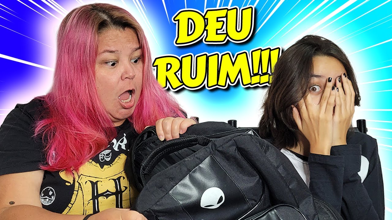 MINHA MÃE REAGINDO MINHA MOCHILA MEIO DO ANO 2022 | COISAS DA LUNA