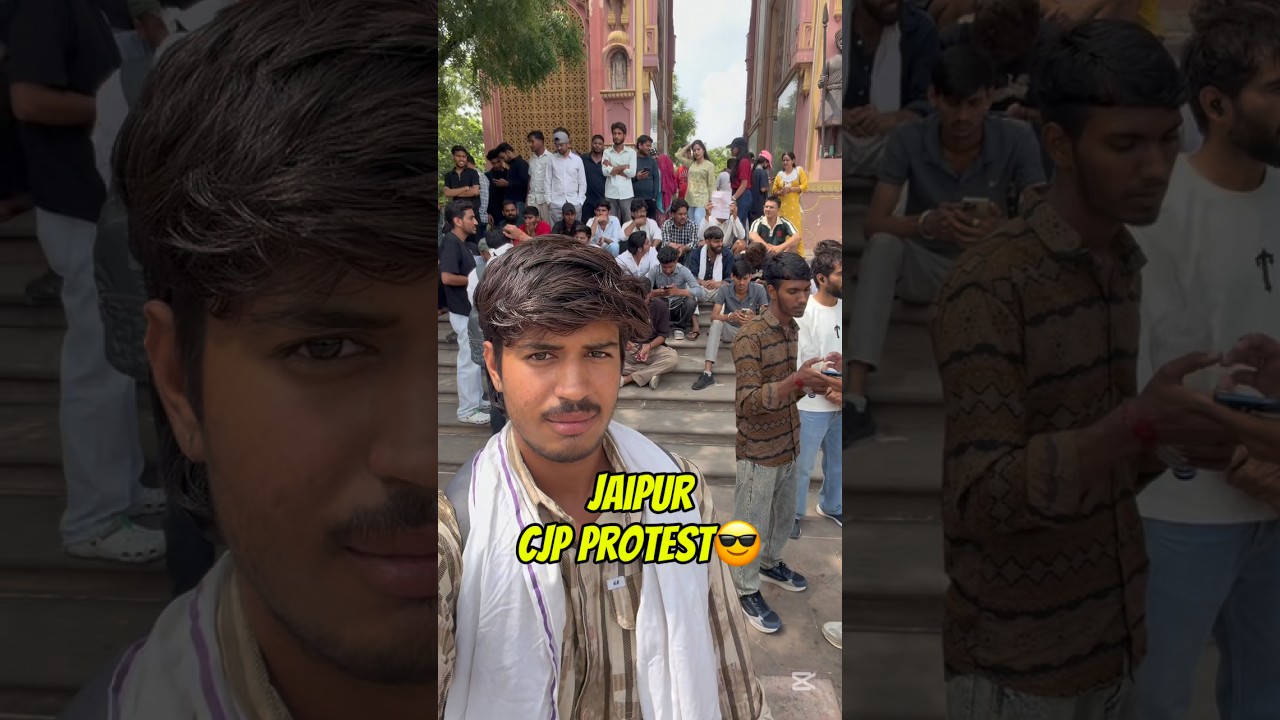 Jaipur Patrika Gate protest✅ Jaipur Gen-Z #minivlog #vlog #shorts #youtubeshorts