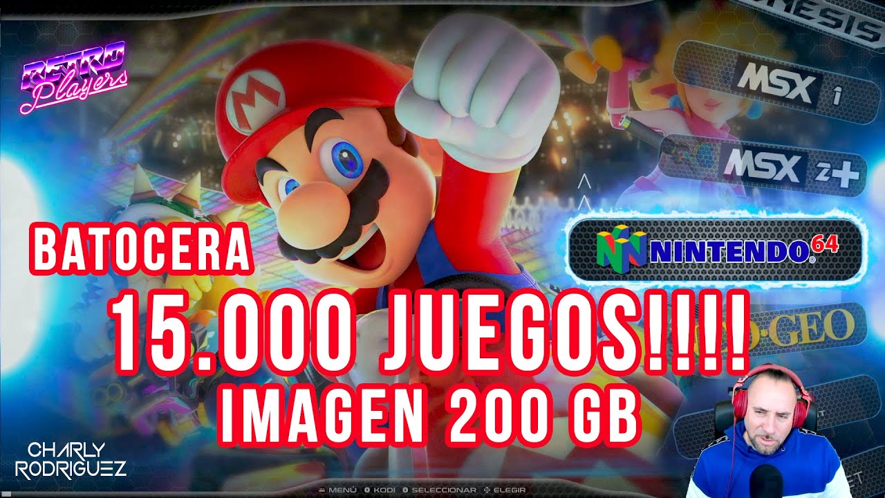 🔥BATOCERA LINUX 200GB 15.000 JUEGOS 👾Retroplayers👾