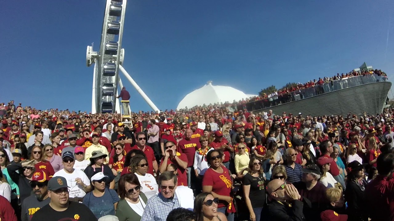 USC Band rally at Navy Pier Oct 20 2017  Part 2 of 2