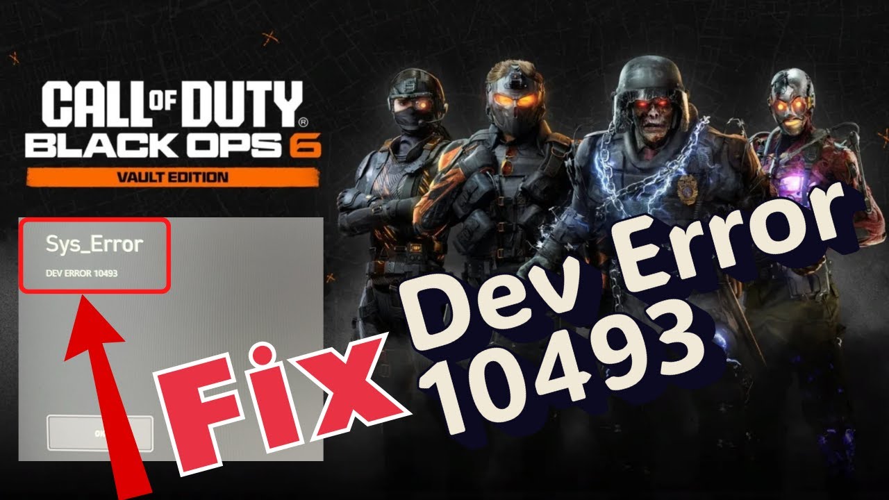 COD Black OPS 6 sys error dev error 10493 fix