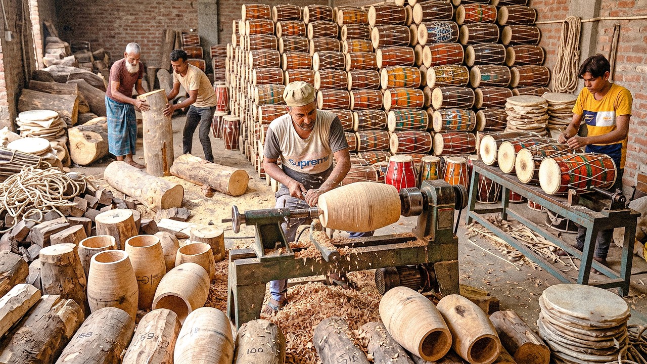 Producing Traditional Dholaks | Inside an Indian Drum Workshop