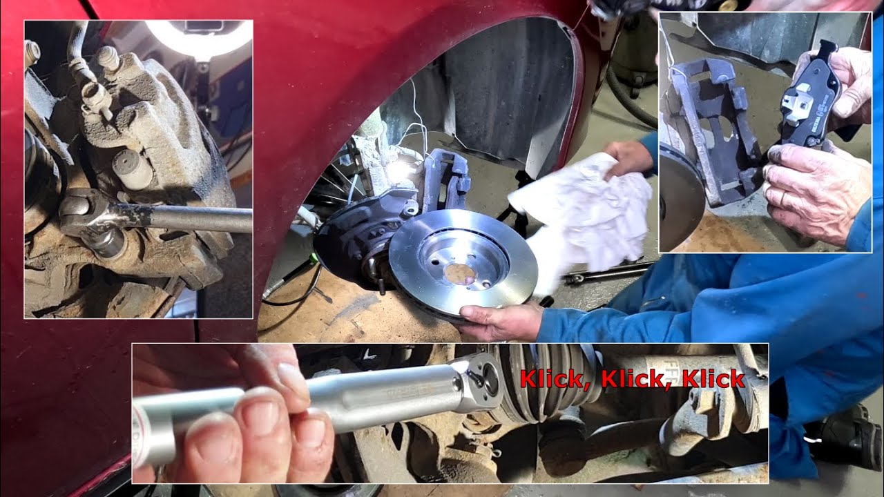 Toyota Yaris - Byte av Bromsskivor/bromsklossar. Replacement of Brake discs/brake pads.