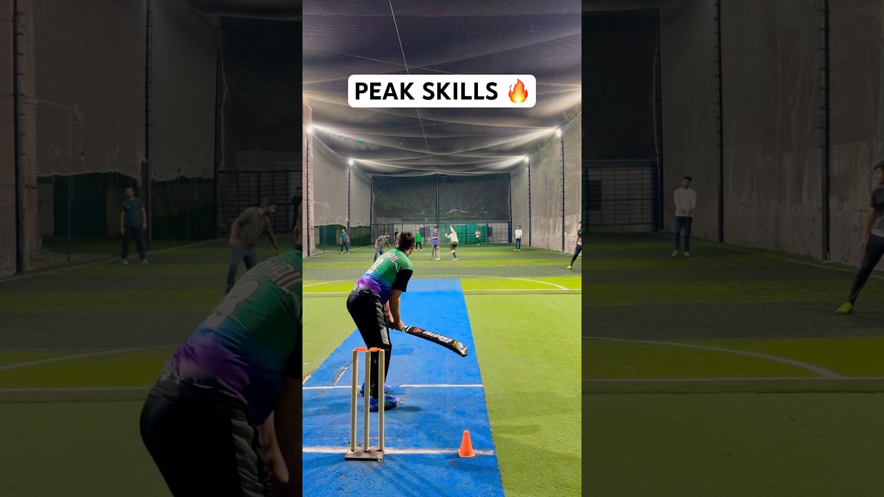 Cricket Bowling Peak Skills 🎯 Bowler Speed Yorkers Bowled To Batting Sixes 🔥 #cricket #shorts