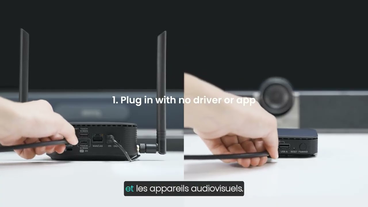 Tuto prise en main de l'Instashow VS25 - Diffusion sans fil pour visioconférence 4k, 100% hardware