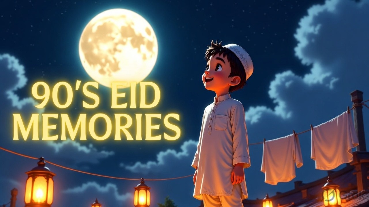 90&rsquo;s Eid Memories 🌙 | Nostalgic Ghibli Style Animation Story