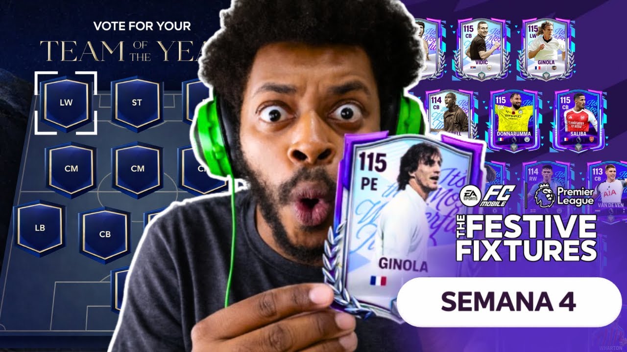 GINOLA na ÚLTIMA SEMANA do RODADAS FESTIVAS! VOTAÇÃO TOTY - FC MOBILE