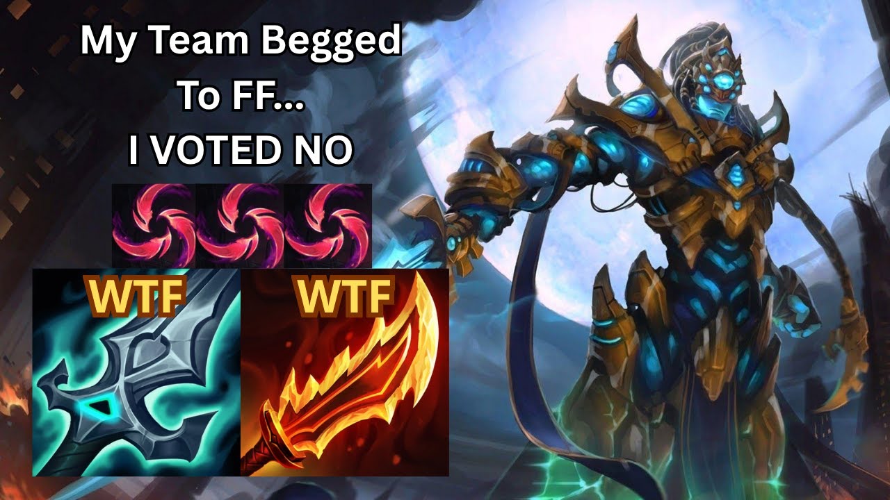 my team BEGGED to FF... I VOTED NO