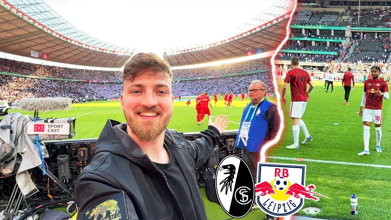 SC Freiburg vs. RB Leipzig | DIREKT AM RASEN 😱 | DFB-Pokal-Finale - Stadionvlog | ViscaBarca