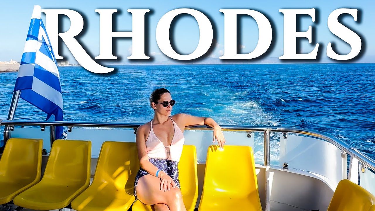 Best things to do in Rhodes -  BOAT RIDE - Stunning beaches, Travel Vlog Greece