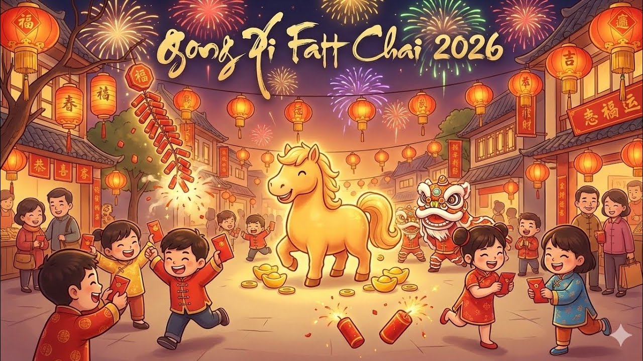 🔥 ВИРУСНАЯ песня к Китайскому Новому году 2026 🧧｜Золотой конь приносит благословения｜Год Лошади 🐎💰