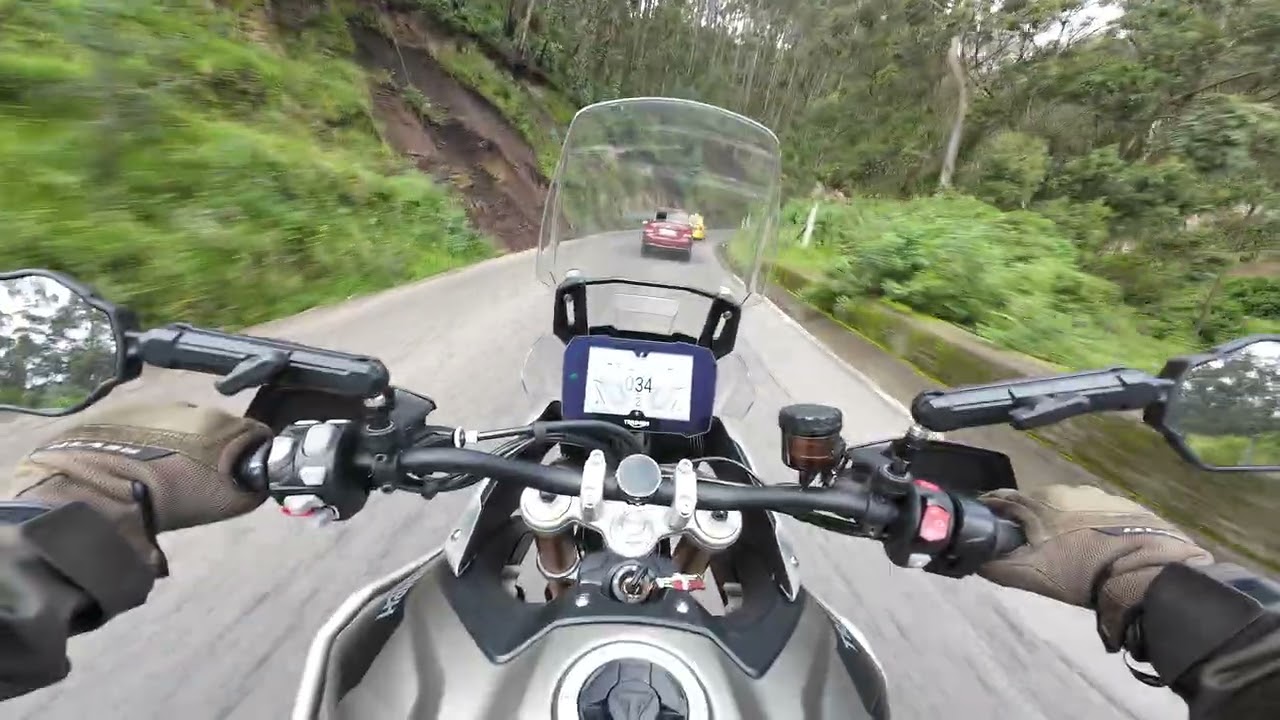 Tiger 900 Rally Pro POV Mountain Road.