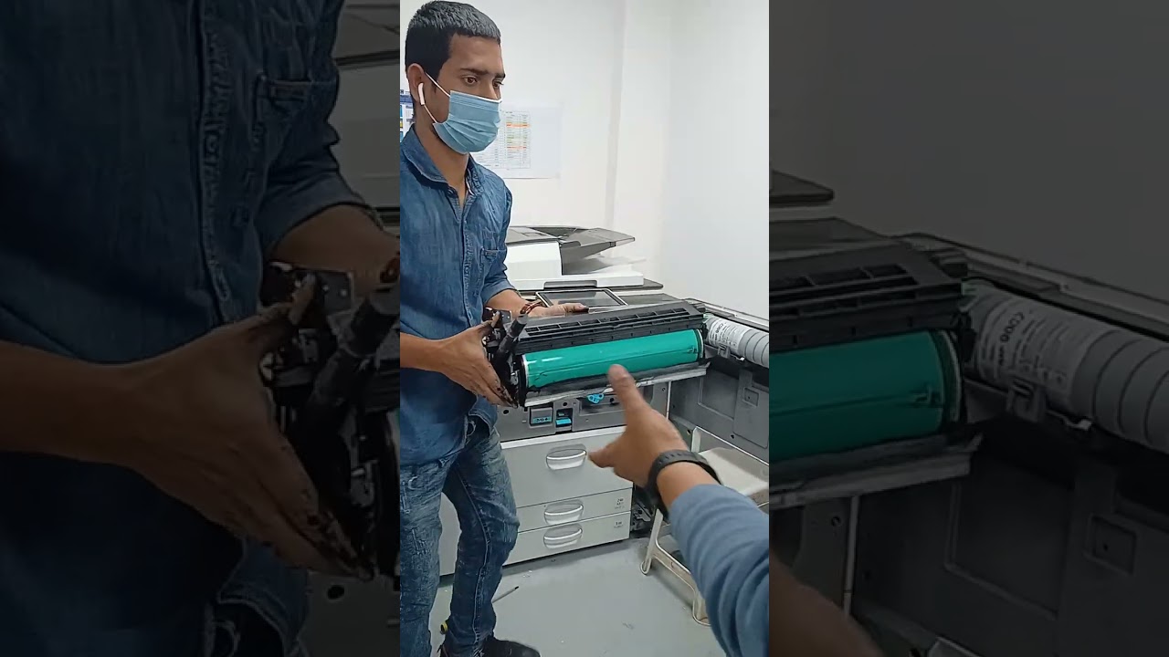 Ricoh MP 7503 Cleaning and Spareparts replacement.
