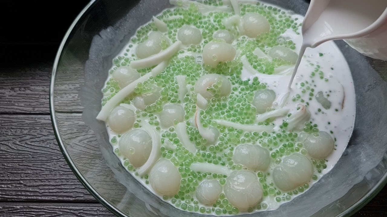สาคูลำไยเปียกมะพร้าวอ่อน น้ำกะทิ ลำไยหอมกรอบฉ่ำ หอมมันกะทิ lแม่มิ้วl Sago Dessert