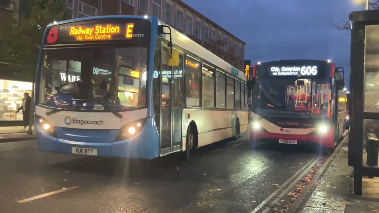Night time bus spotting around Cheltenham town centre 