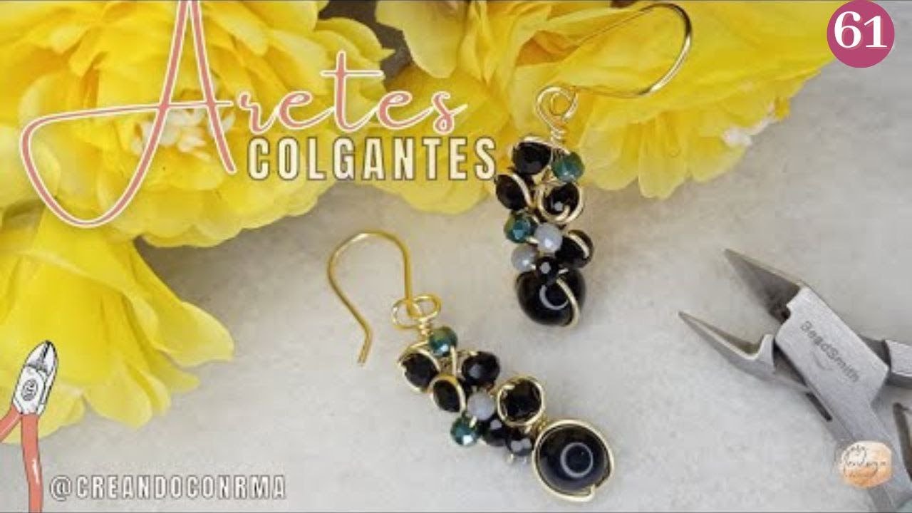 ARETES COLGANTES EN ALAMBRISMO - Pendientes  - Zarcillos hechos a mano