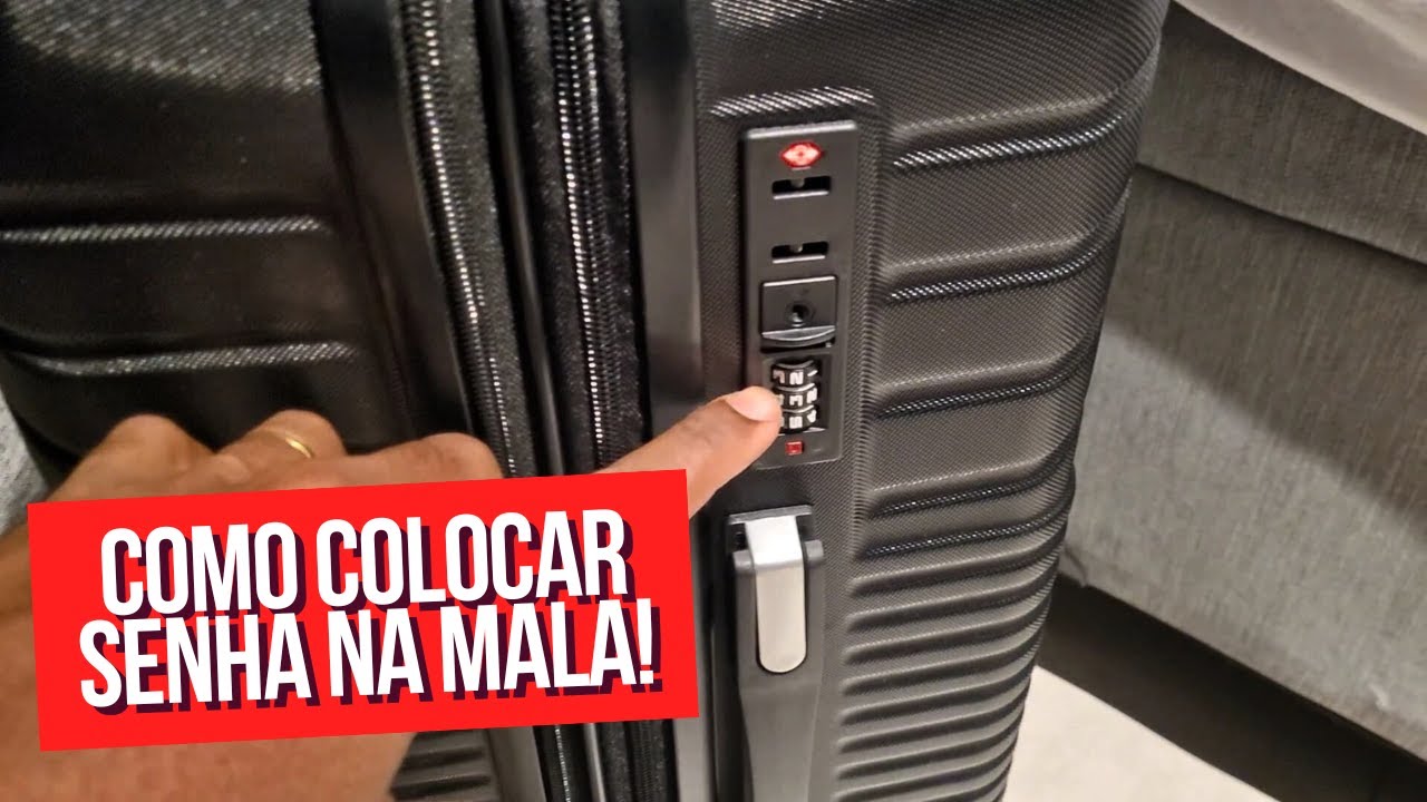 COMO CRIAR SENHA PARA MALA DE VIAGEM (PASSO A PASSO)!!